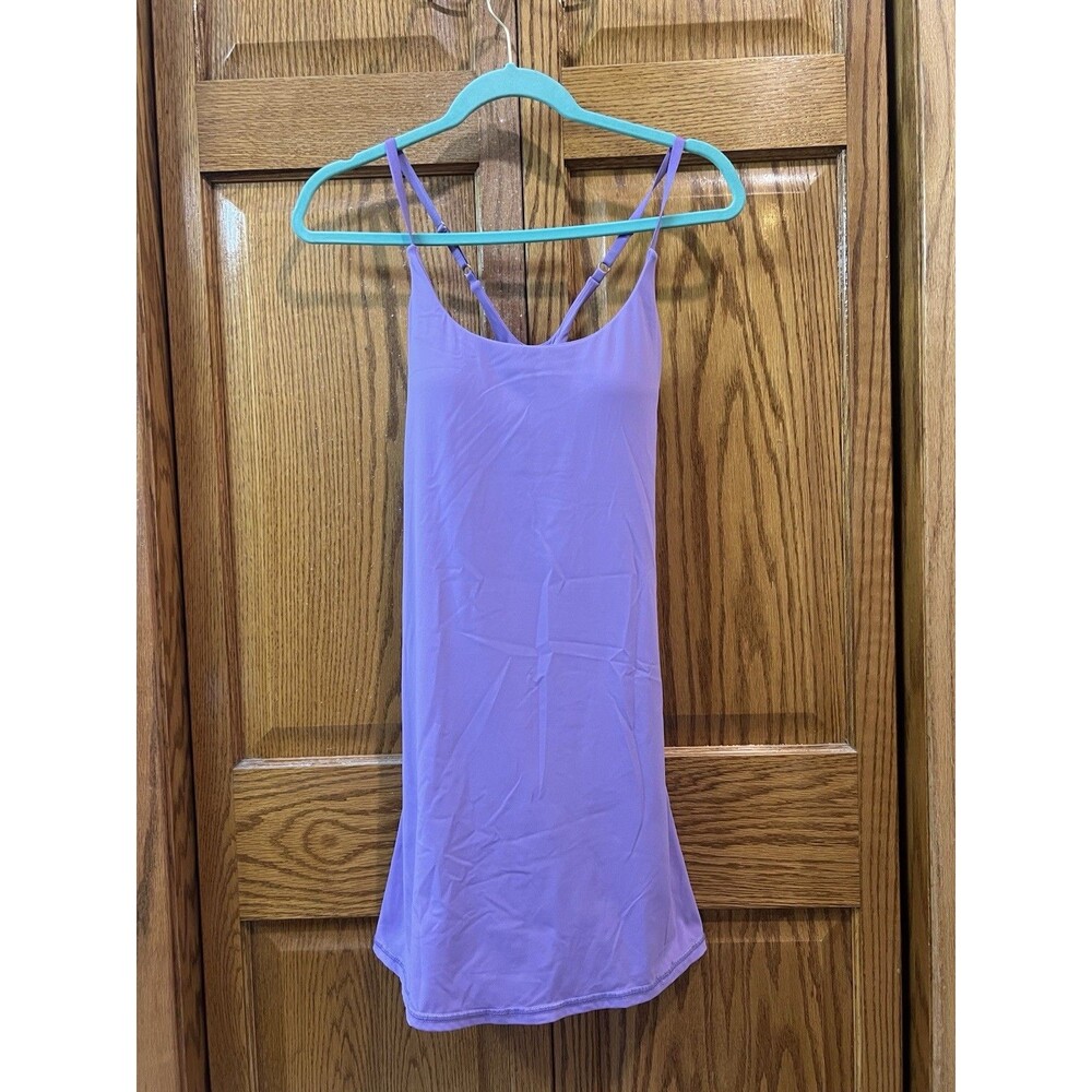Ewedoos Womens Tennis Dress Lavender Built-in Bra Shorts Ball Pockets Sz Medium